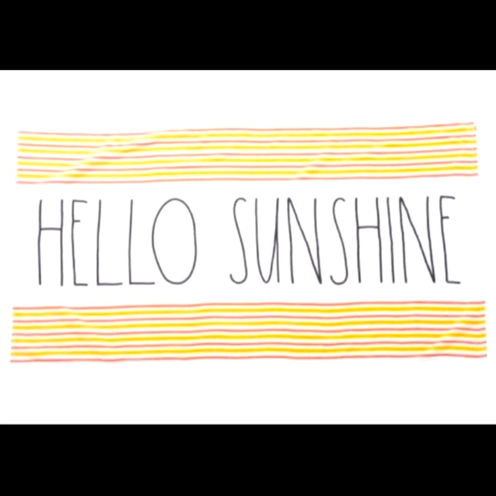 Rae Dunn Hello Sunshine Beach Towel